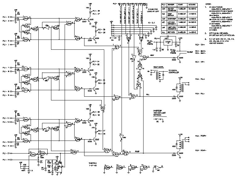 Tub Logic controller Schematic Diagram