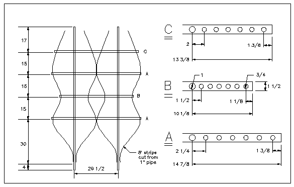 Trellis dimension diagram